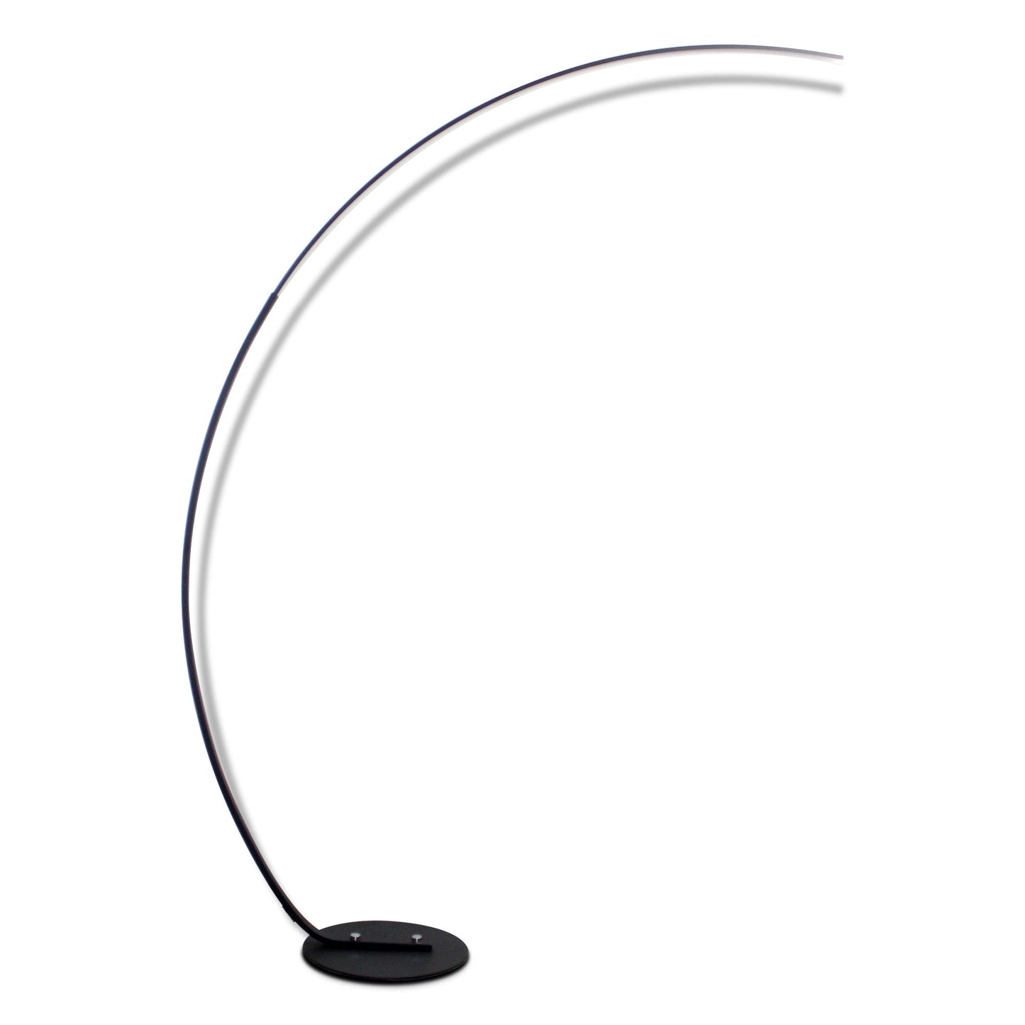 Smart LED Arc Floor Lamp - Remote Control - Adjustable Color Temperature 3000K-6000K - Modern Curved Standing Light - Dimmable